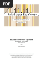 Víctor Carbajo: 31.313 Palíndromos Españoles (2003) | PDF | Naturaleza