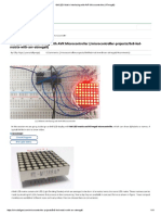 8x8 LED Matrix Interfacing With AVR Microcontroller (ATmega8)
