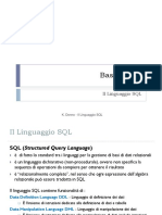 5.1 - Il Linguaggio SQL