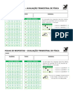 Folha de Respostas