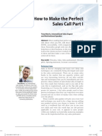 How To Make The Perfect Sales Call Part I: Tony Morris, International Sales Expert and Motivational Speaker