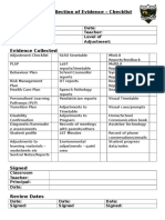 NCCD Collection of Evidence