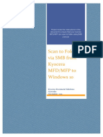 Scan To Folder Via SMB From Kyocera MFD/MFP To Windows 10