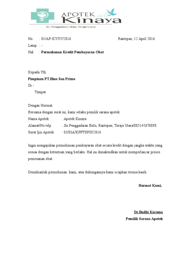Surat Permohonan Pembayaran Doc  IMAGESEE