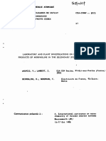 Laboratory and Plant Investigations On Decomposition Products of Morpholine in The Secondary System of French PWR