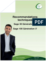 Recommandations Techniques Sage 100 Generation I7 PDF