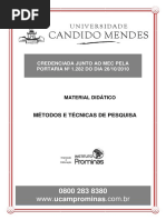 Métodos e Técnicas de Pesquisa