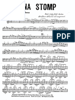 Morton - Hyena Stomp-'27 - arrangement for small band (3 brasses, 3 saxes , rhythm section)