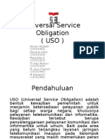 USO Universal Service Obligation