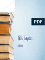 Title Layout Design Guide