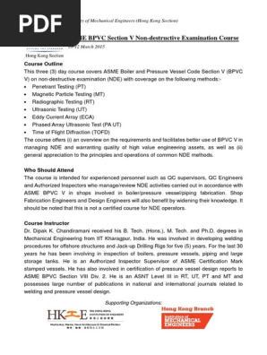 ASME Section V | PDF | Nondestructive Testing | Mechanical Engineering