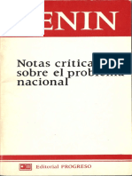 Notas Sobre El Problema Nacional Lenin