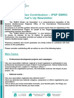Call for Articles Contribution – IPSF EMRO What’s Up Newsletter 