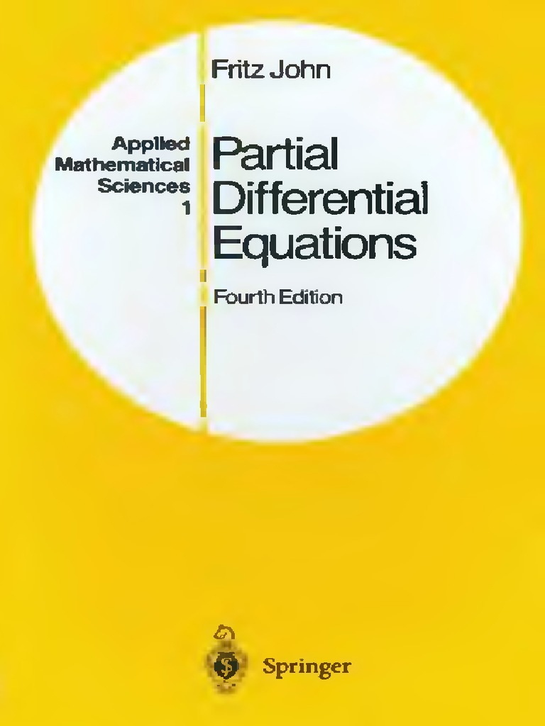 John Fritz Partial Differential Equations 4ed 1982 | PDF