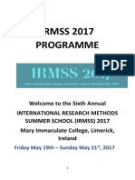 Conference Programme IRMSS 2017