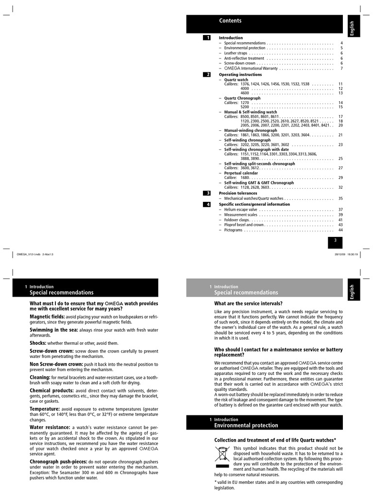 OMEGA User Manual V12 | PDF