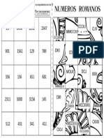 Puzzle de Numeros Romanos PDF