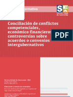 Cartilla Conciliación de Conflictos competenciales, económico financieros y controversias sobre acuerdos o convenios intergubernativos