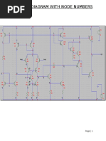 Opamp Circuit Diagram With Node Numbers Marked: Page - 1