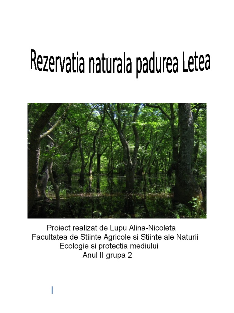 Rezervatia Naturala Padurea Letea | PDF