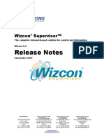 Release Notes Wizcon