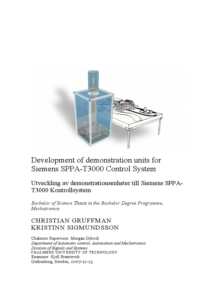 Development of Demonstration Units For Siemens SPPA T3000 Control ...