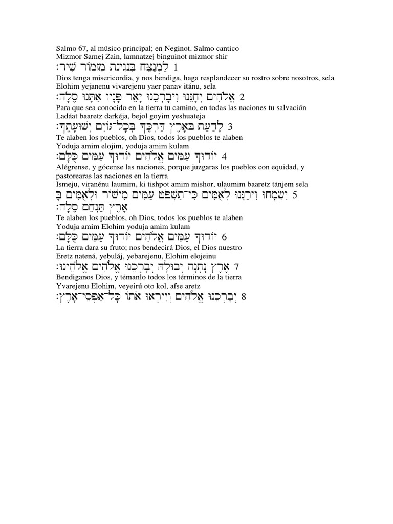 Salmo 67 Pdf