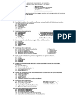 Medición de Conocimientos 1er Bimestre Primer Año Secundaria