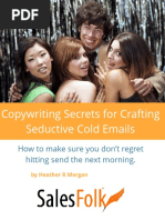 Sales Folk Seductive Cold Emails Copywriting Guide Secrets