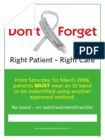 Don't Forget: Right Patient - Right Care