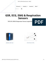 GSR, ECG, EMG & Respiration Sensors - IMotions