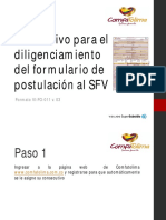 Instructivo Postulacion SFV