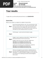 Your Results - Citizenship and Immigration 