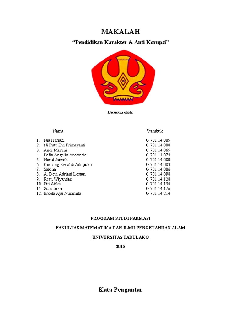 Makalah Pendidikan Karakter Di Perguruan Tinggi Terkait