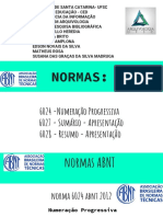 normas ABNT resumo sumário