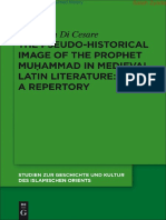 (Studien Zur Geschichte Und Kultur Des Islamischen Orients) Michelina Di Cesare-The Pseudo-Historical Image of The Prophet Muhammad in Medieval Latin Literature - A Repertory-Walter de Gruyter (2011)