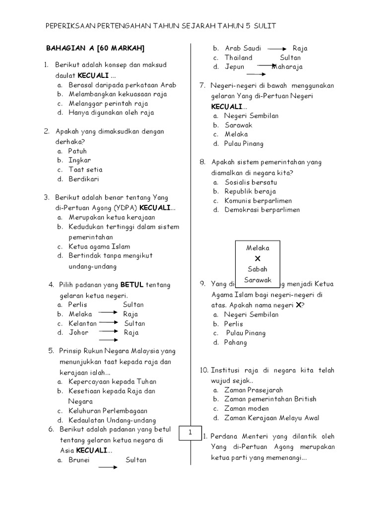 Sejarah Tahun 5 Pdf