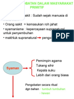 Dasar Pengobatan Dalam Masyarakat Primitif