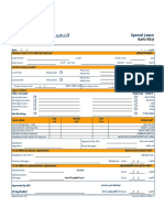 Special Leave: Employee Data (To Be Filled by Employee)