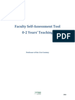 Faculty Self Assessment Tool 