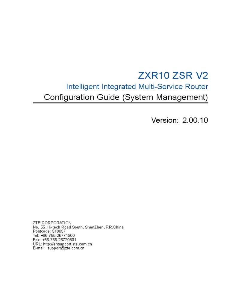 Zte Configuration | PDF | File Transfer Protocol | Secure Shell