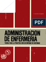 Administracion de Enfermeria Teoria para La Practica Con Un Enfoque de Sistems