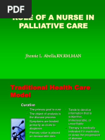 Role of A Nurse in Palliative Care: Jhessie L. Abella, RN, RM, MAN