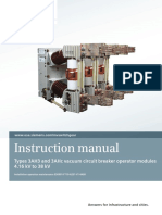 Instruction Manual: Types 3ah3 and 3ahc Vacuum Circuit Breaker Operator Modules 4.16 KV To 38 KV