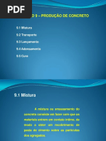 Cap. 09 - Produção de Concreto