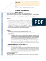 Lipid Droplets and Cellular Lipid Metabolism