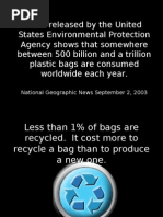 The Dangers of Plastic Bags