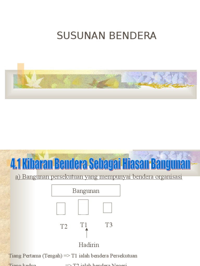 PROTOKOL 3 - Susunan Bendera | PDF