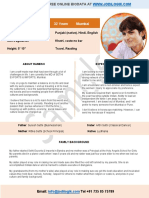 Sample Biodata For Marriage For A Businessman PDF