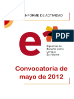 Dele Informe Convocatoria Mayo 2012